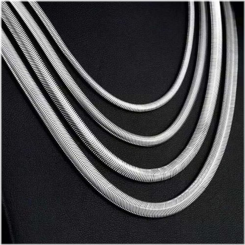 Silver Serpent Necklace: Sleek and Timeless