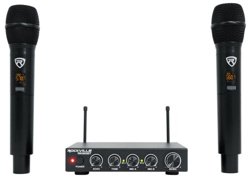 HarmonyLink Karaoke Mixer with Wireless Microphones and Bluetooth Interface