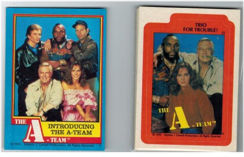 A-Team Collectible Set with Mr. T Rookie Card and Stickers