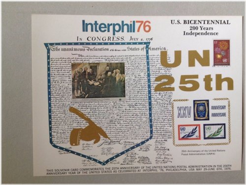 Historical Commemorative Philatelic Souvenir Card