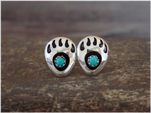 Southwest Spirit Bear Paw Earrings