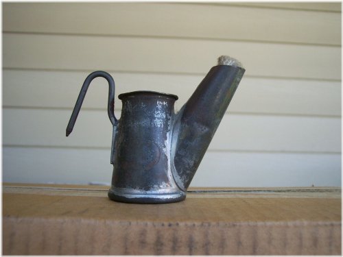 Frostburg Tin Teapot Miners Oil Lamp