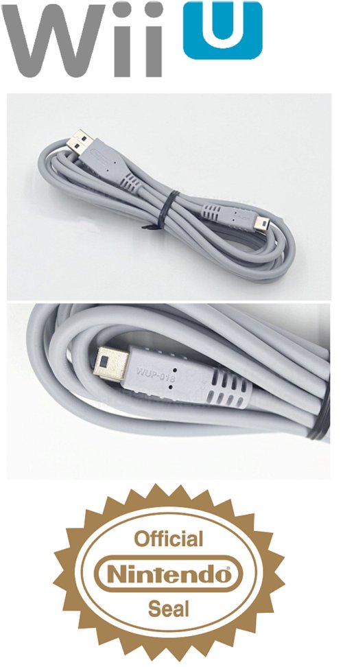 Wii U Classic Controller Pro USB Charger Cable