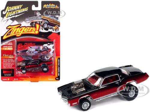 Vintage Red & Black Cadillac Eldorado by Johnny Lightning