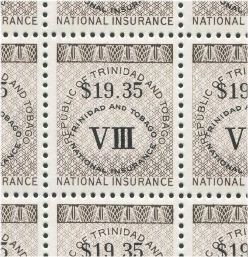 Trinidad & Tobago National Insurance Revenue Stamp Collection