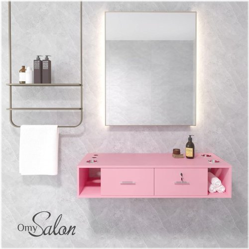 Blush Haven Wall Mount Styling Station