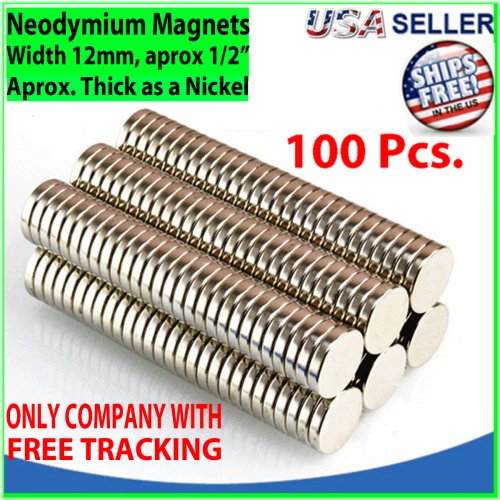 Super Strong Round Magnets: N35 Neodymium Rare Earth Discs (12mm x 2mm)