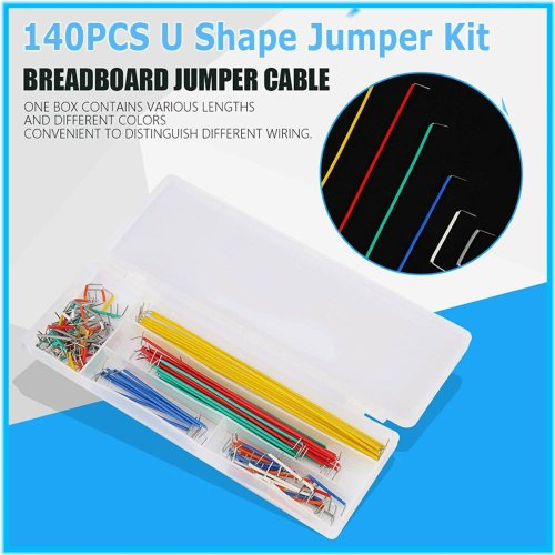 WireMaster 140-Piece Jumper Cable Kit for Solderless Breadboards