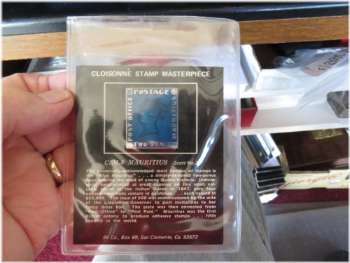 Silver Enamel Stamp Collection