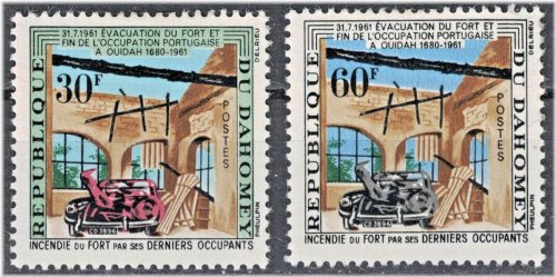 Fort Ouidah Evacuation Commemorative Stamps