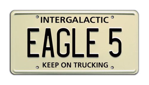 Spaceballs Winnebago EAGLE 5 Metal Stamped License Plate Replica