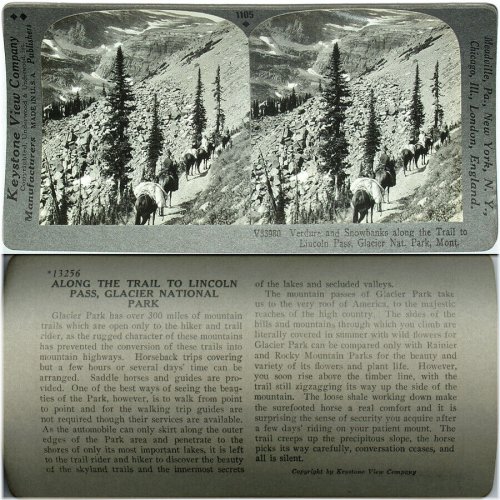 Glacier Trails Stereoview Card Set