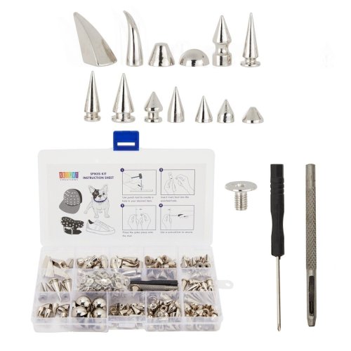 Metallic Fastener Set with Tools, Assorted Sizes