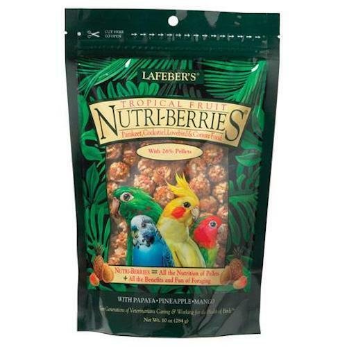 Tropical Fruit Nutri-Berries for Cockatiels - 10oz