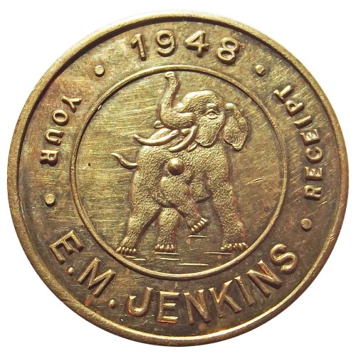 1948 E.M. Jenkins Battle Creek Michigan Republican Spinner Token