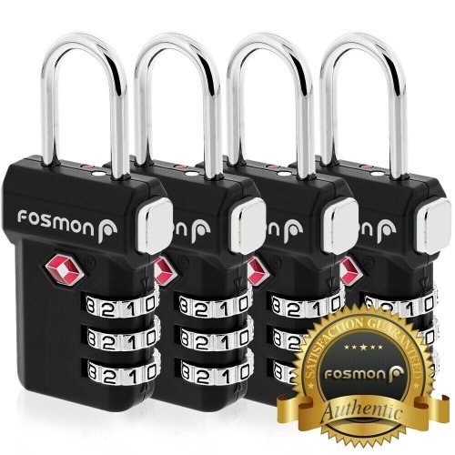 SecureTrak 3-Digit Open Alert Luggage Lock Set