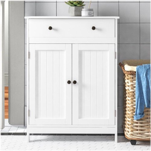 White Wood Home Storage Unit