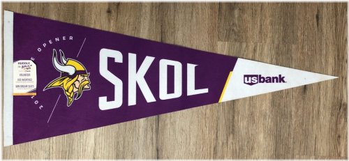 Minnesota Vikings SKOL Home Opener Pennant