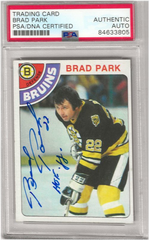 Legendary Brad Park Autographed 1978-79 Topps Card - Certified Authentic