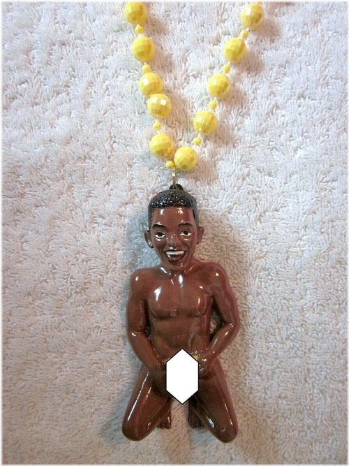 Mardi Gras Bobble Bead - Dangling Leroy (B715)