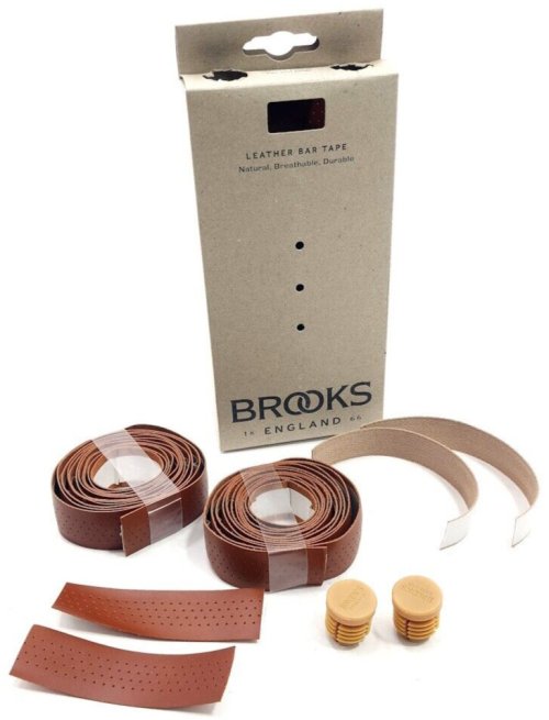 Honey Brown Leather Bar Tape Kit