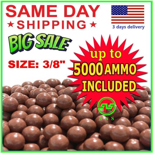 EcoShot Clay Practice Ammo - 1000-5000 Biodegradable 3/8" Balls for Slingshots