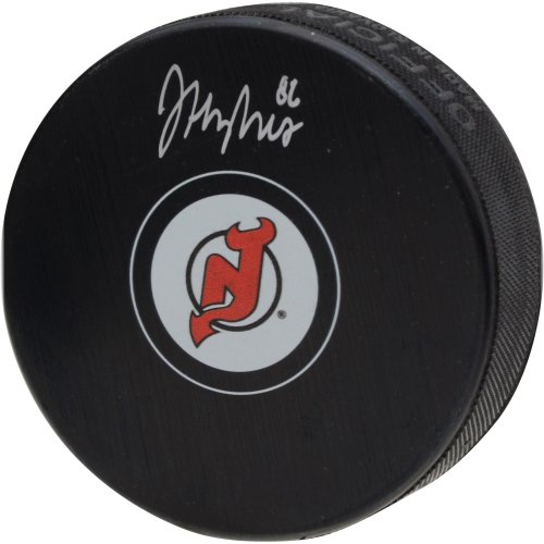Jack Hughes Autographed Hockey Puck