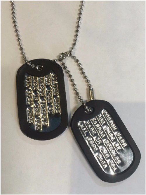 Custom Military ID Tags - Personalized Necklaces for Identification