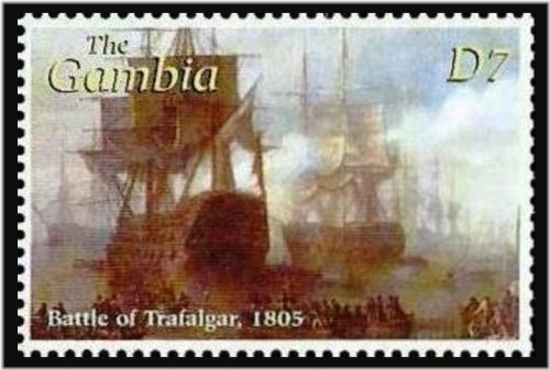 Gambia Trafalgar 1805 Stamp (2001)