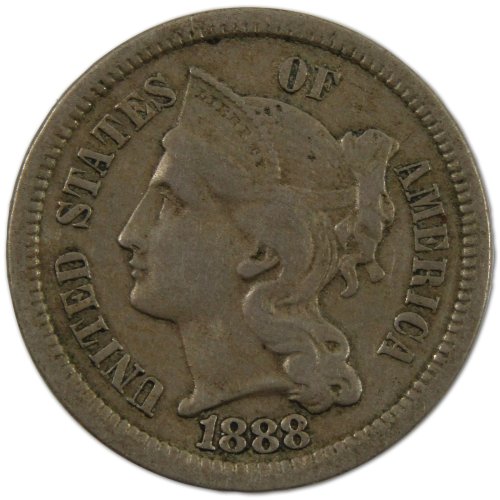 1888 XF EF Extremely Fine US Nickel Coin