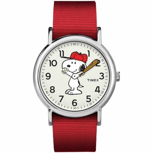 Snoopy Red Fabric Watch