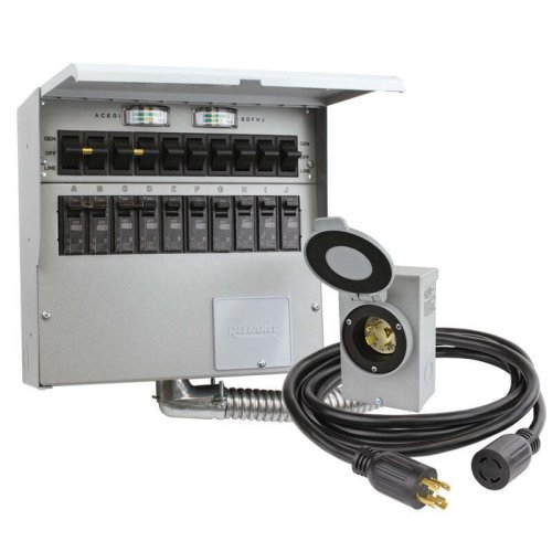 CircuitMaster 30: 10-Circuit Manual Power Transfer Switch Kit