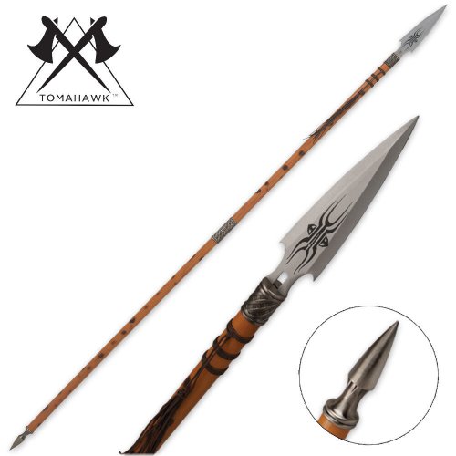 African Warrior's Double-Edged Spear Dagger