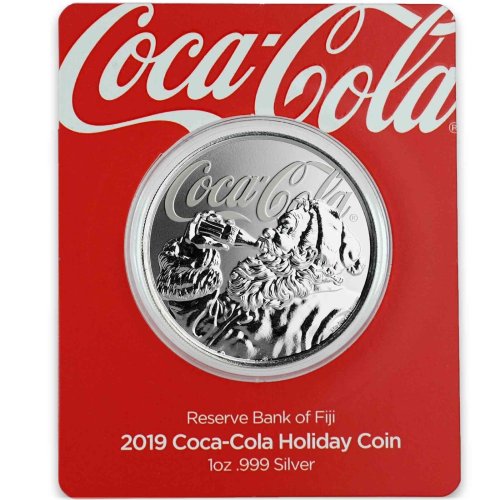 Coca-Cola Holiday Silver Collectible Coin