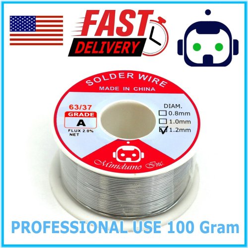 RosinCore 1.2mm Lead-Free Solder Wire for Electronics - Miniduino