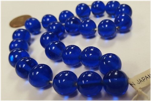 Sapphire Cherry Glass Beads