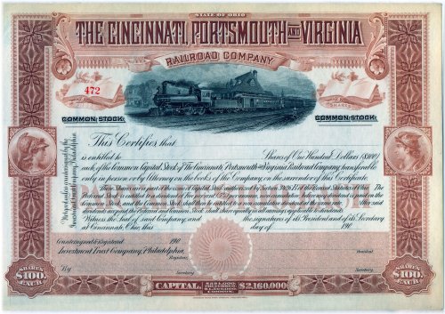 Midwestern Railway Heritage Certificate