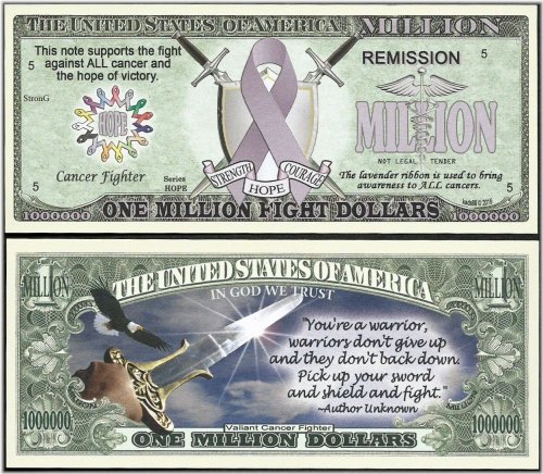 Lavender Ribbon Cancer Awareness Bill Bundle