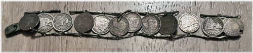Victorian Silver Sentiments Bracelet