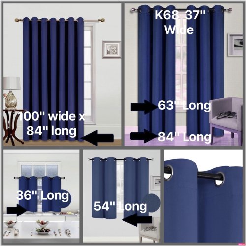 Silver Grommet Thermal Window Curtains