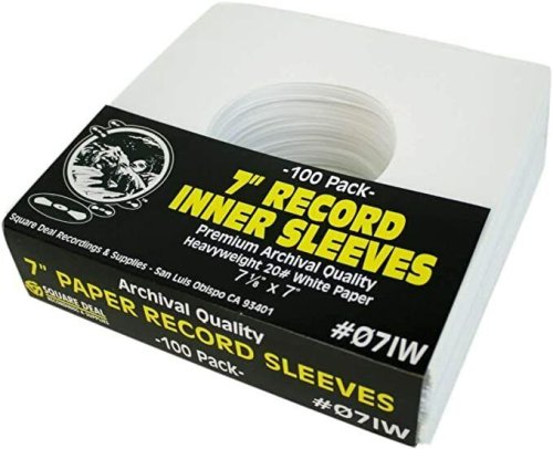 PureTone Paper Sleeves for 7" Vinyl Records