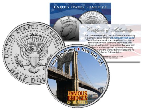 Brooklyn Bridge Commemorative Colorized Coin