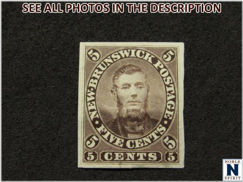 New Brunswick Un No. 5P Proof Stamp on India Paper