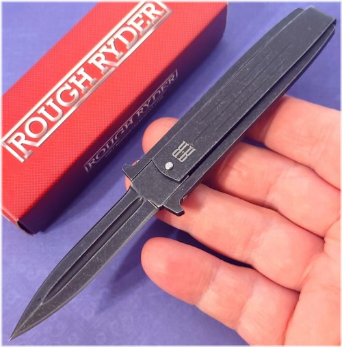 Rugged Swing Blade Black Stonewashed Knife