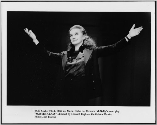 Zoe Caldwell as Maria Callas in 'Master Class' Photograph