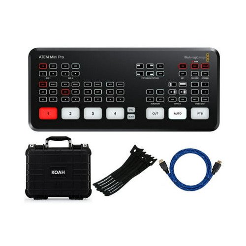 ATEM Mini Pro HDMI Live Stream Switcher Bundle