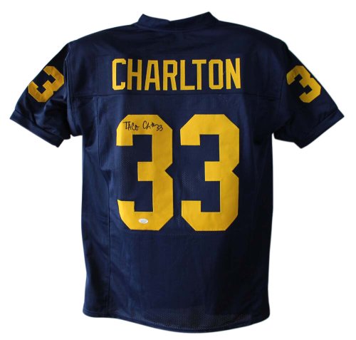 Blue XL Jersey Signed by Taco Charlton