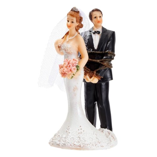 Bound in Love" Wedding Cake Topper