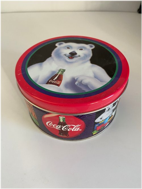Polar Bear Vintage Coca-Cola Tin Canister