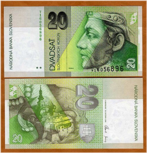 Pribina's Pre-Euro Slovakian Banknote